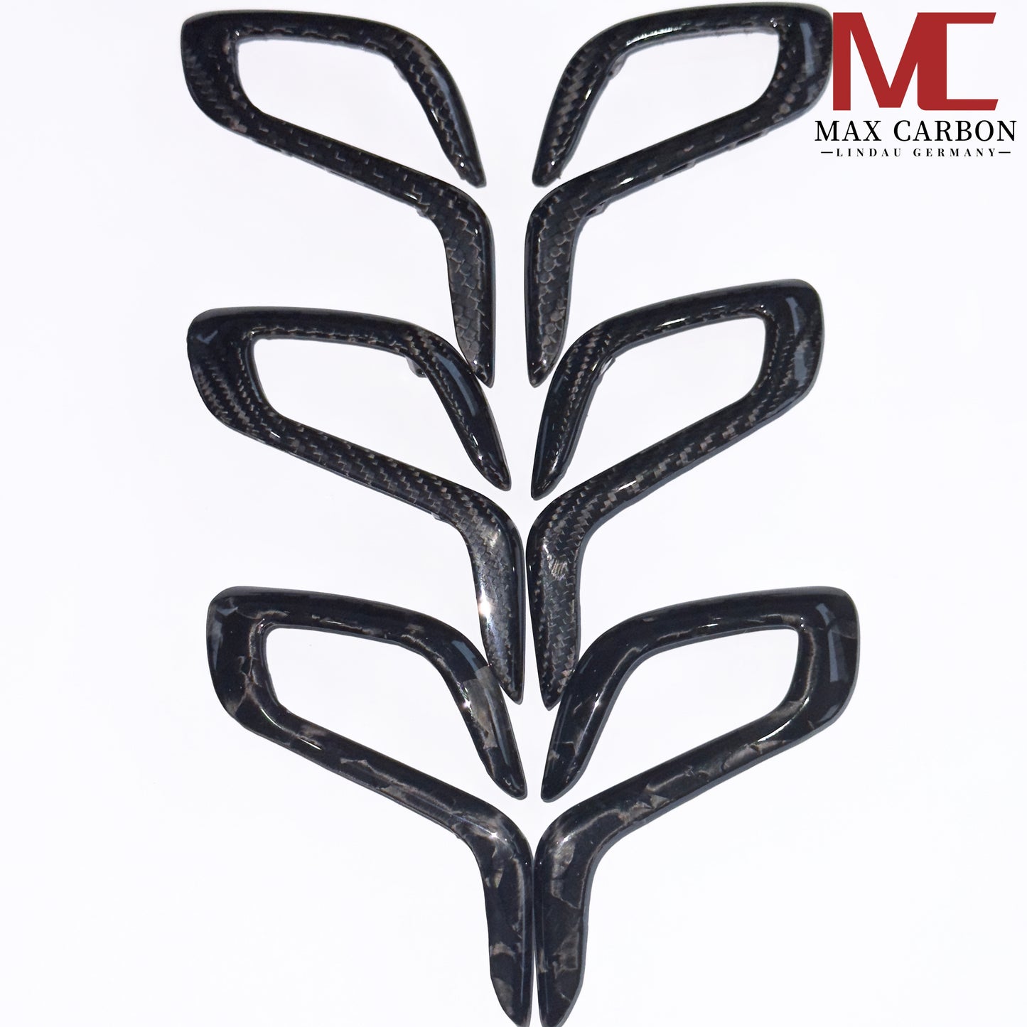 MAX CARBON DRY CARBON Performance Ersatz Gangwahlschalterblenden passend für BMW M5 F90 X3M F97 X4M F98