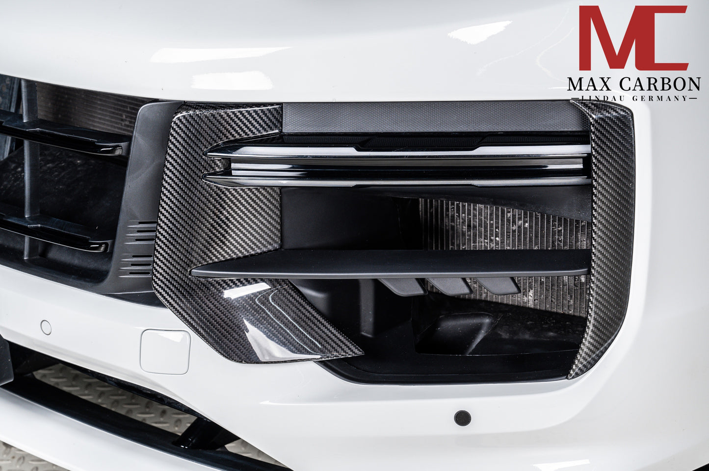 Housses de pare-chocs avant MAX CARBON DRY CARBON, petits caches d'admission d'air pour Porsche Cayenne 9YA 9Y0 Facelift Turbo, Turbo S, Turbo GT 