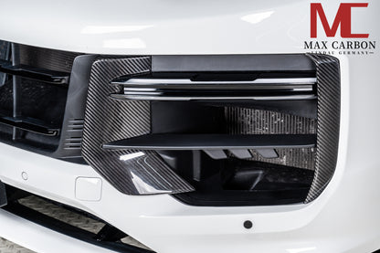 Housses de pare-chocs avant MAX CARBON DRY CARBON, petits caches d'admission d'air pour Porsche Cayenne 9YA 9Y0 Facelift Turbo, Turbo S, Turbo GT 