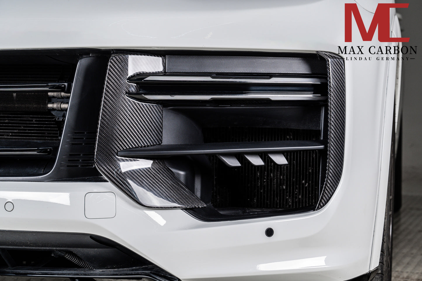 Housses de pare-chocs avant MAX CARBON DRY CARBON, petits caches d'admission d'air pour Porsche Cayenne 9YA 9Y0 Facelift Turbo, Turbo S, Turbo GT 