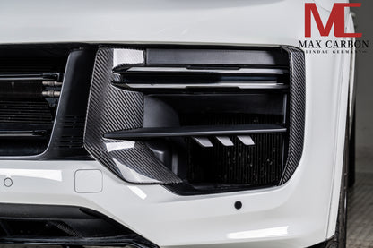 Housses de pare-chocs avant MAX CARBON DRY CARBON, petits caches d'admission d'air pour Porsche Cayenne 9YA 9Y0 Facelift Turbo, Turbo S, Turbo GT 