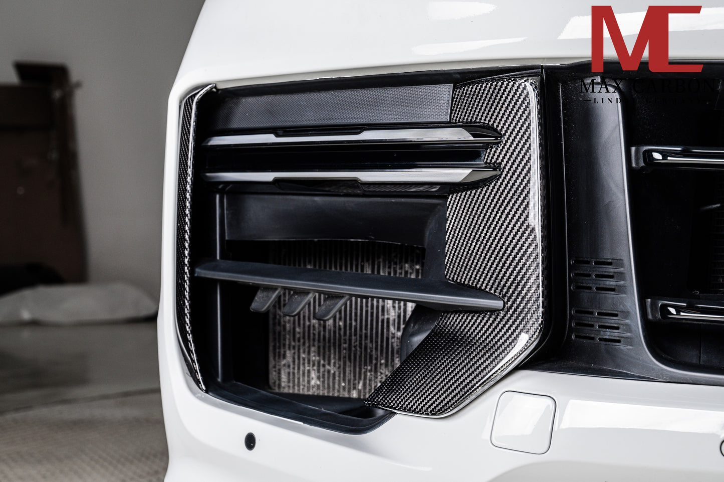 Housses de pare-chocs avant MAX CARBON DRY CARBON, petits caches d'admission d'air pour Porsche Cayenne 9YA 9Y0 Facelift Turbo, Turbo S, Turbo GT 