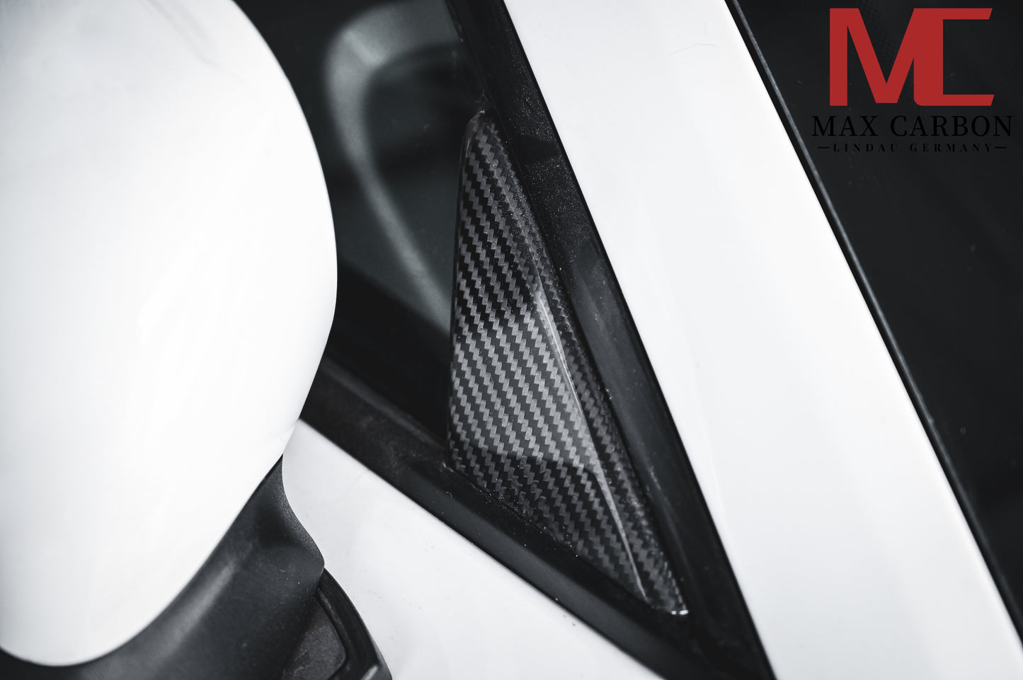MAX CARBON Dry Carbon Performance Fenster Ecke A Säule Ersatz für Porsche 911  991 981 982 Cayman Boxster