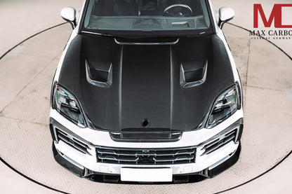 MAX CARBON DRY Carbon bonnet attachment for Porsche Cayenne S GTS 9YA .2 
