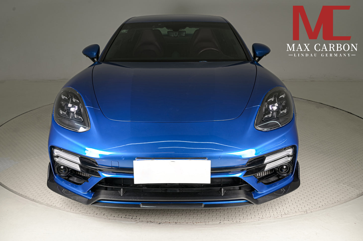 Becquet avant MAX CARBON DRY CARBON adapté aux Porsche Panamera 971 971.1 971.2 Turbo et Turbo S