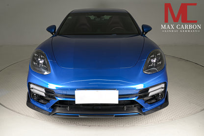Becquet avant MAX CARBON DRY CARBON adapté aux Porsche Panamera 971 971.1 971.2 Turbo et Turbo S