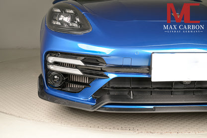 Becquet avant MAX CARBON DRY CARBON adapté aux Porsche Panamera 971 971.1 971.2 Turbo et Turbo S