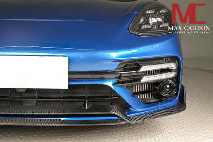Becquet avant MAX CARBON DRY CARBON adapté aux Porsche Panamera 971 971.1 971.2 Turbo et Turbo S