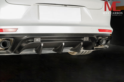 Diffuseur arrière MAX CARBON DRY CARBON adapté pour Porsche Panamera 971 971.1 971.2