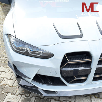 MAX CARBON Dry Carbon Prepreg fixation avant lèvre avant une pièce pour BMW G80 G81 G82 G83 M3 M4