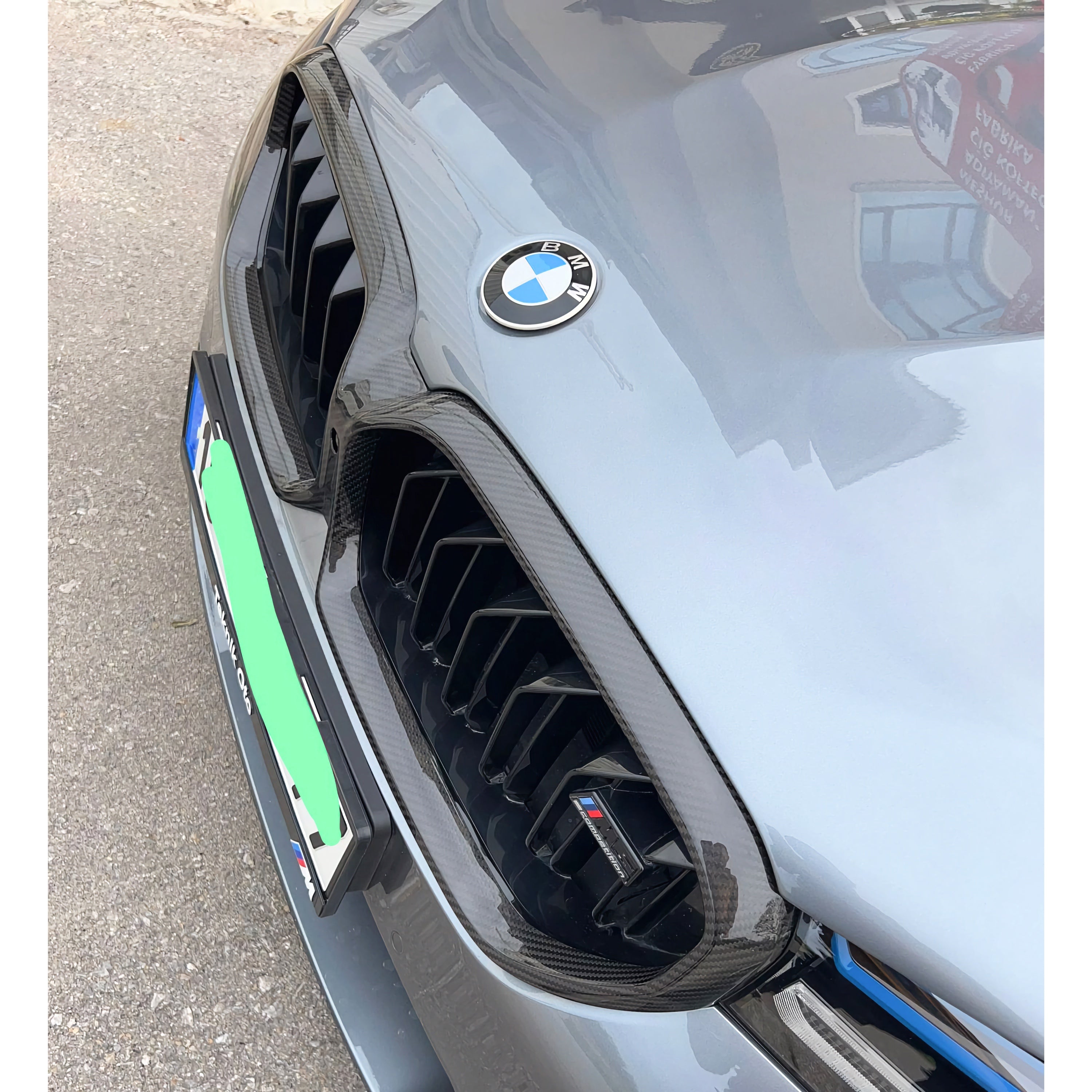 MAX CARBON Performance Echt Voll Karbon Dry Carbon Prepreg Frontgrill Nieren ADD-ON für BMW M5 F90 LCI