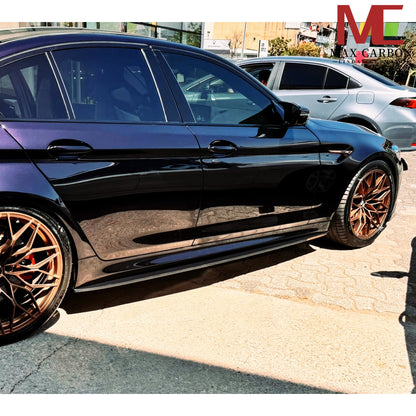 Insert de jupes latérales de rechange en préimprégné de carbone sec MAX CARBON pour BMW M5 F90 G30 Série 5