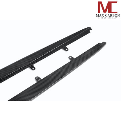 Insert de jupes latérales de rechange en préimprégné de carbone sec MAX CARBON pour BMW M5 F90 G30 Série 5