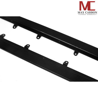 Insert de jupes latérales de rechange en préimprégné de carbone sec MAX CARBON pour BMW M5 F90 G30 Série 5