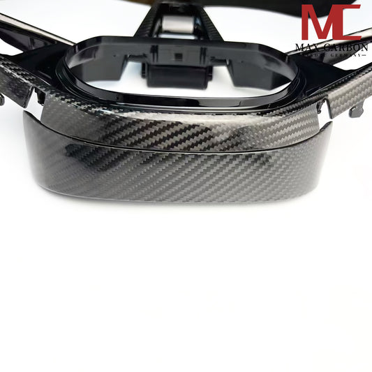 MAX CARBON Fermoir de rechange pour volant préimprégné en carbone sec pour BMW M2 G87 M3 G80 G81 M4 G82 G83 M5 F90 M8 F92 F93 F91 X3M F97 X4M F98 X5M F95 X6M F96 XM 