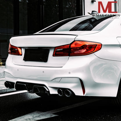 MAX CARBON Dry Carbon Heck Spoiler Lippe Heckspoiler passend für BMW M5 F90 inkl. CS G30 LCI