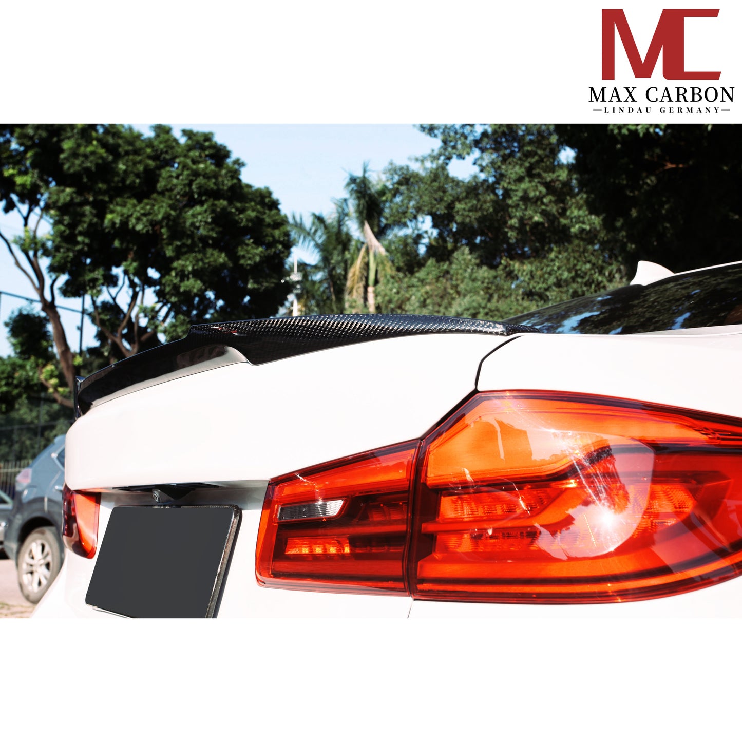 MAX CARBON Dry Carbon Heck Spoiler Lippe Heckspoiler passend für BMW M5 F90 inkl. CS G30 LCI